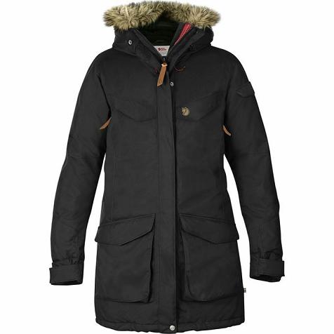 Fjallraven Nuuk Parka Budapest - Fekete Kabát Fekete LTJ902617